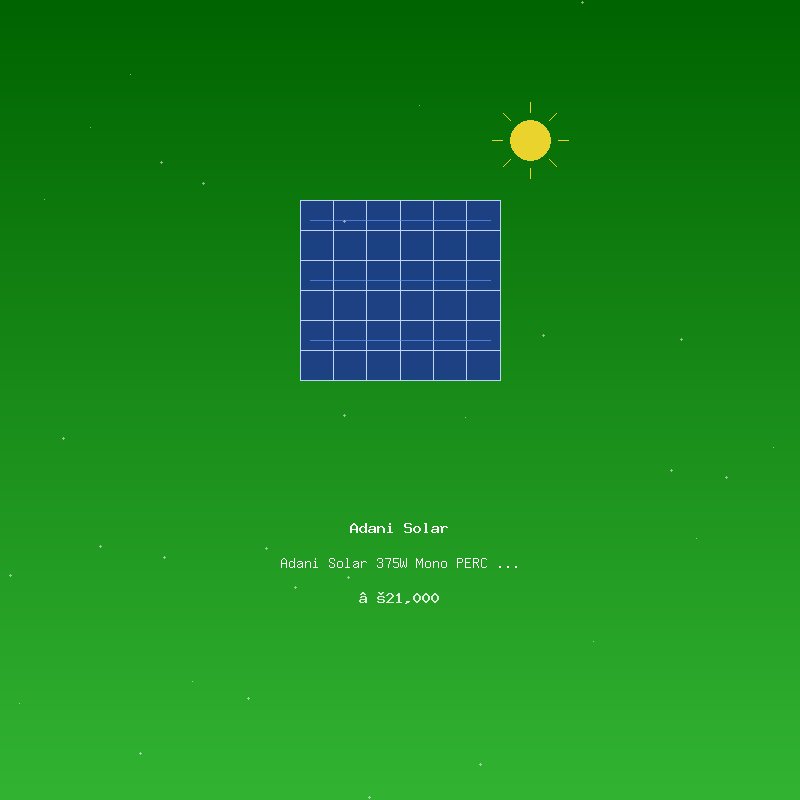 Adani Solar 375W Mono PERC Panel