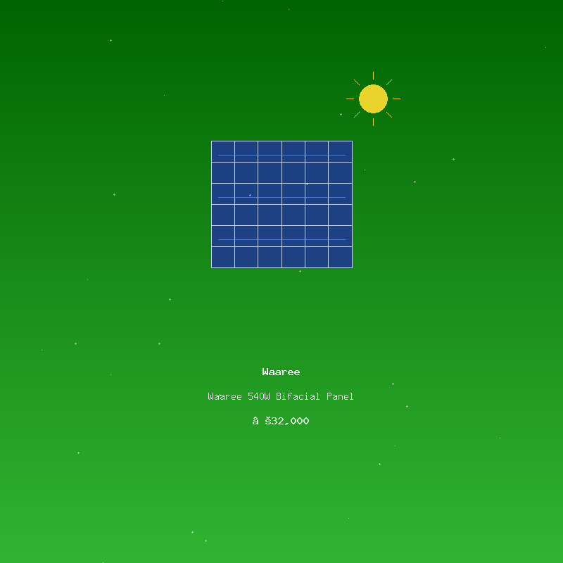 Waaree 540W Bifacial Panel